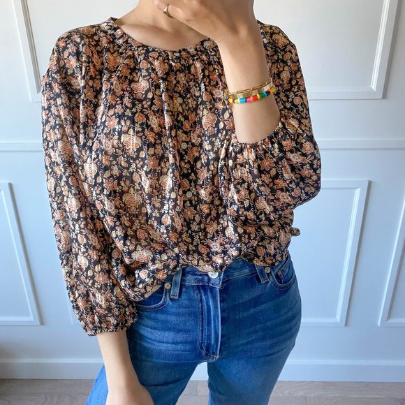 Tops - Autumn Floral Blouse Size XS